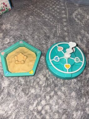 Tyco quints playground replacement items - sandbox and merry go round